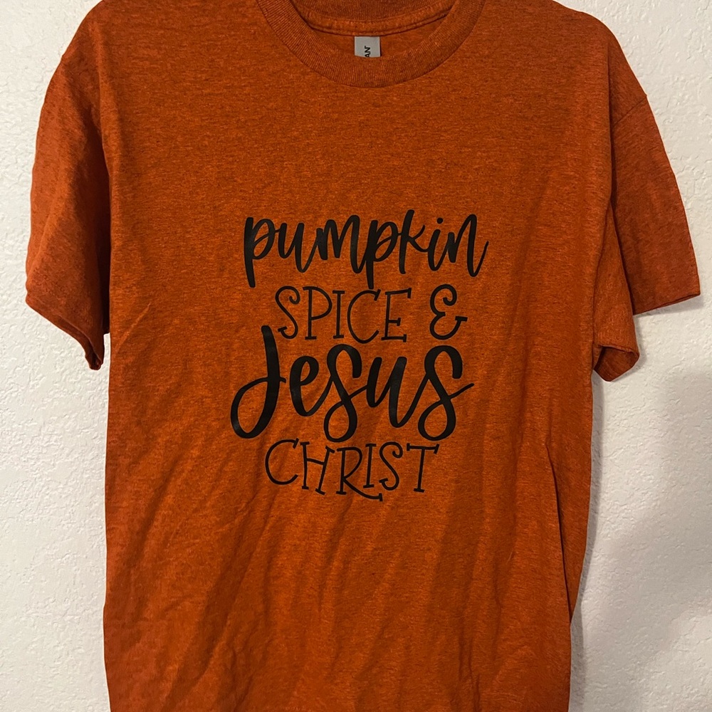 Gildan Heavy Cotton Bright Orange Tee Halloween